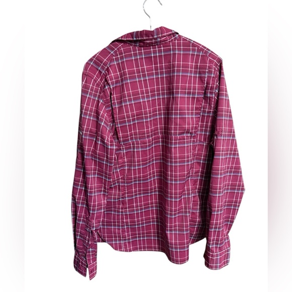 Maroon Columbia Plaid Button-Up Shirt - Picture 2 of 4